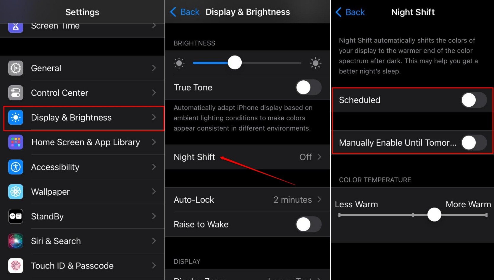 turn-off-nightshift-feature-on-ios